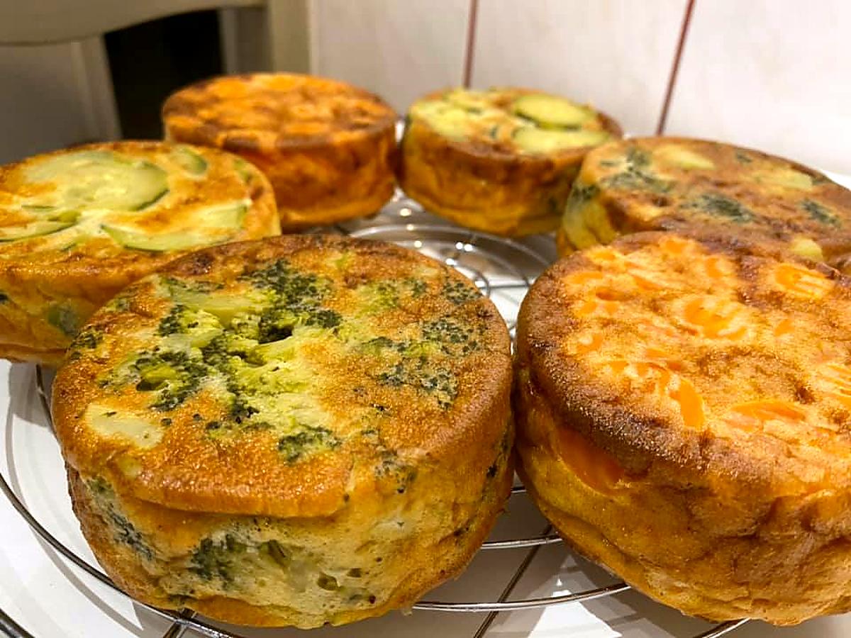 recette CLAFOUTIS BROCOLIS, COURGETTES et CAROTTES