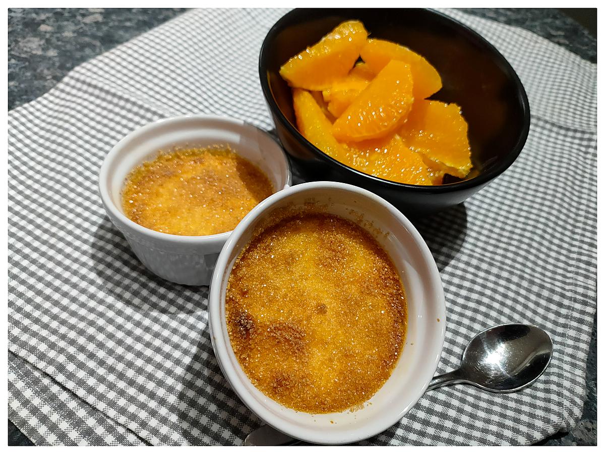 recette Crème Brûlée A La Fleur D'Oranger, Salade D'Oranges