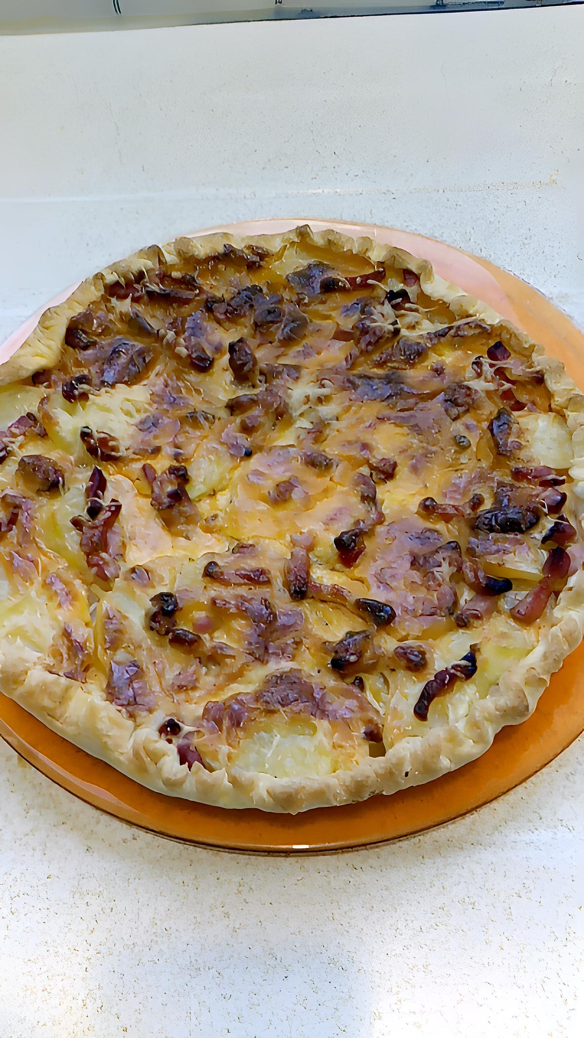 recette quiche pommes de terre lardons fumé