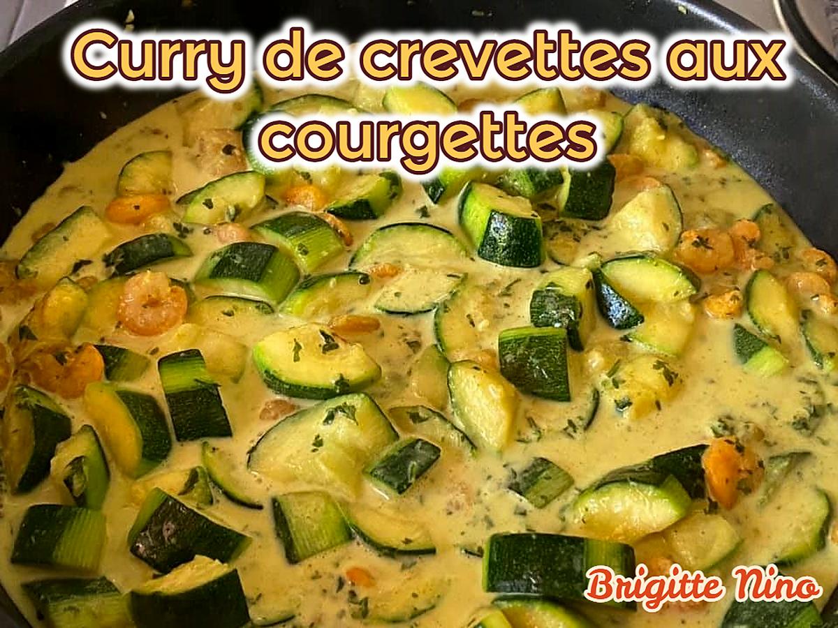 recette CURRY DE CREVETTES aux COURGETTES