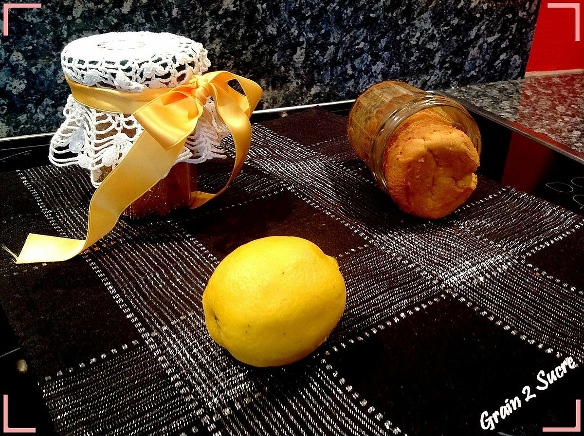 recette Cake au citron en bocaux