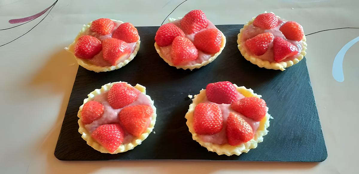 recette tartelette curd de fraise