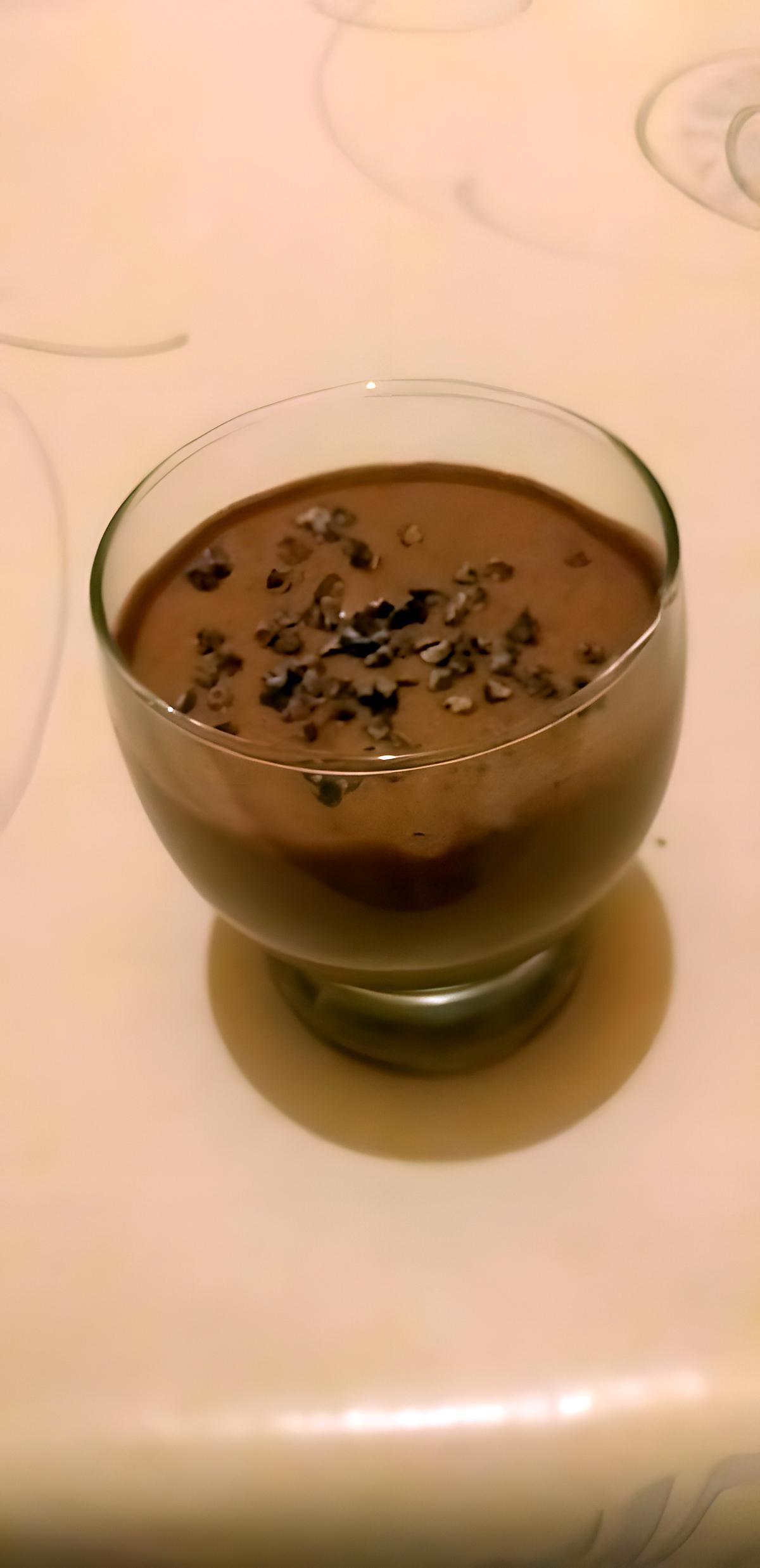 recette Mousse au chocolat et son grué de cacao