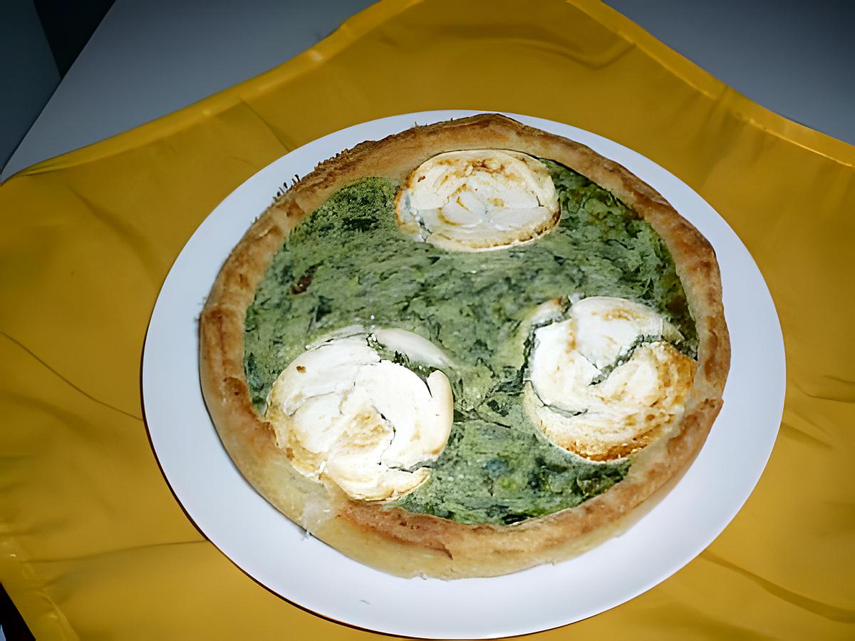 recette Tarte épinards/chèvre