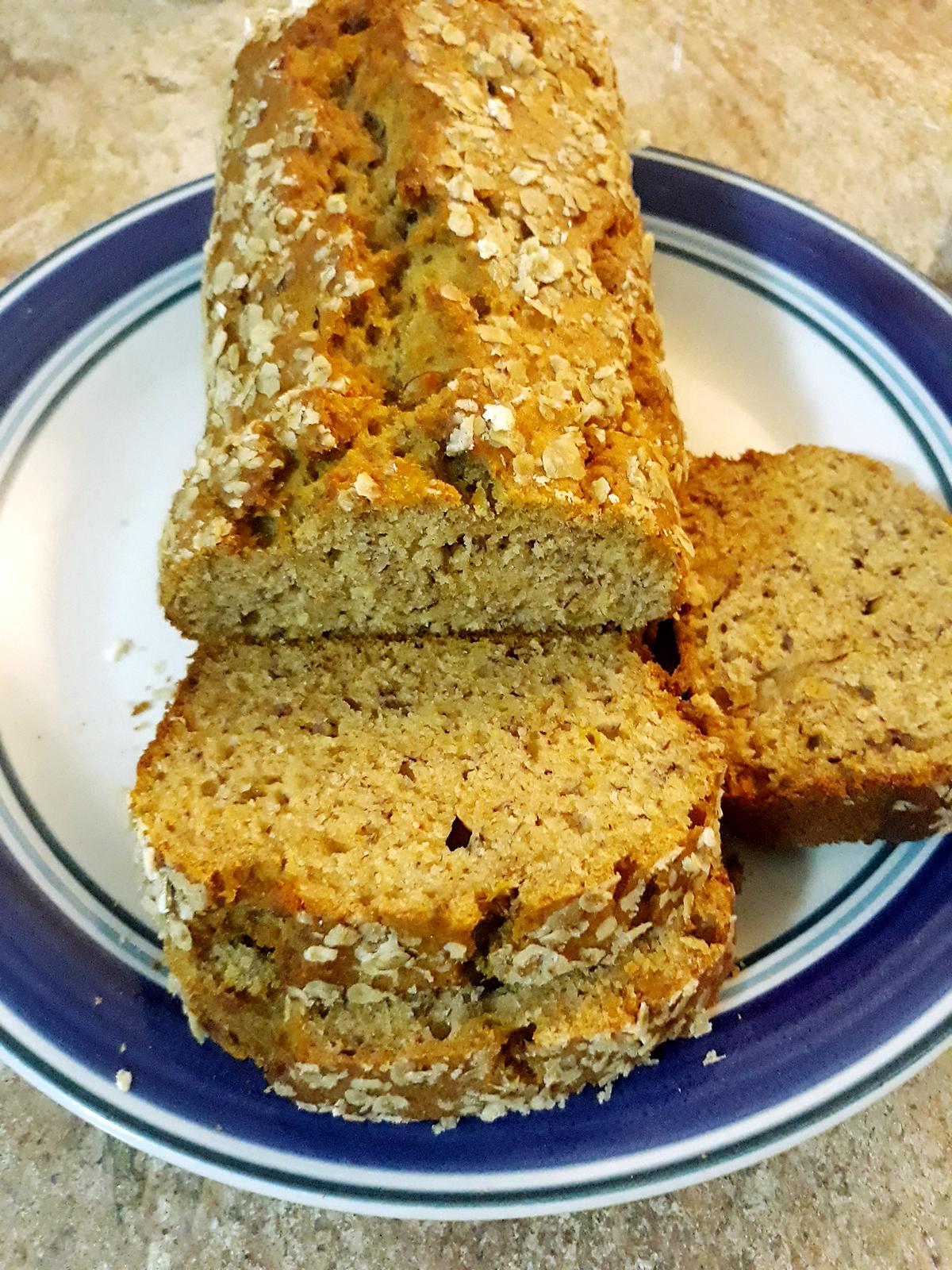 recette Cake à la banane sans sucre ni beurre (à l'érable et farine complète)