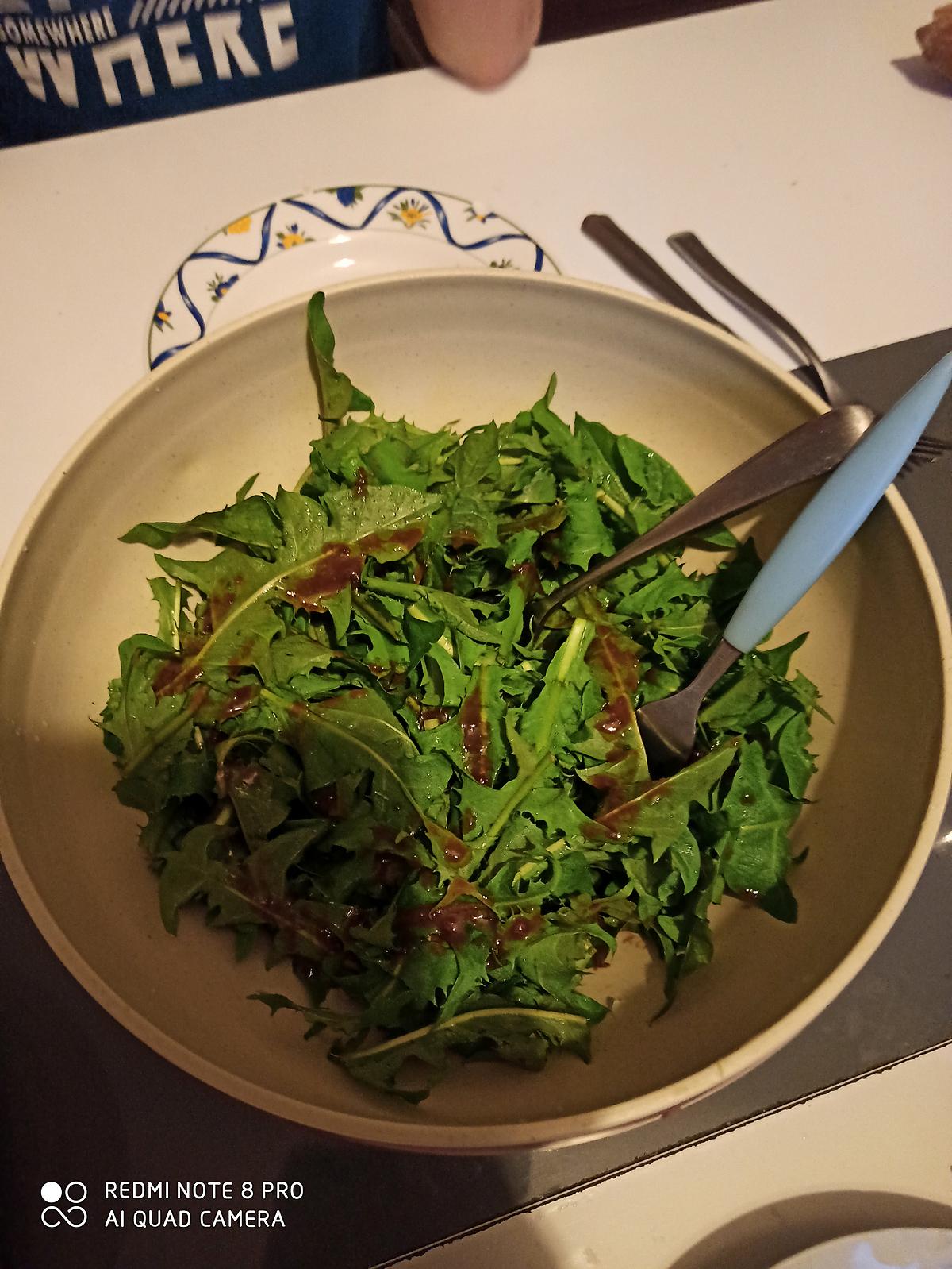 recette Salade de pissenlits