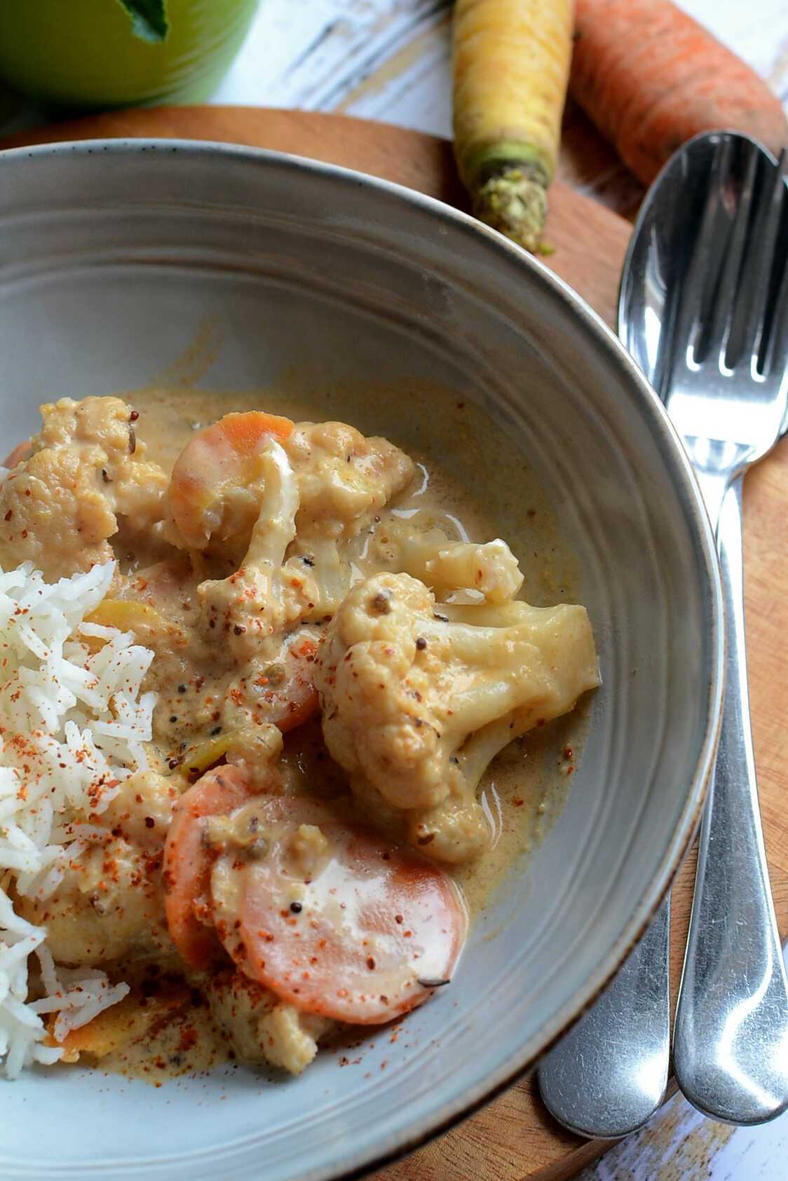 Curry carottes chou fleur