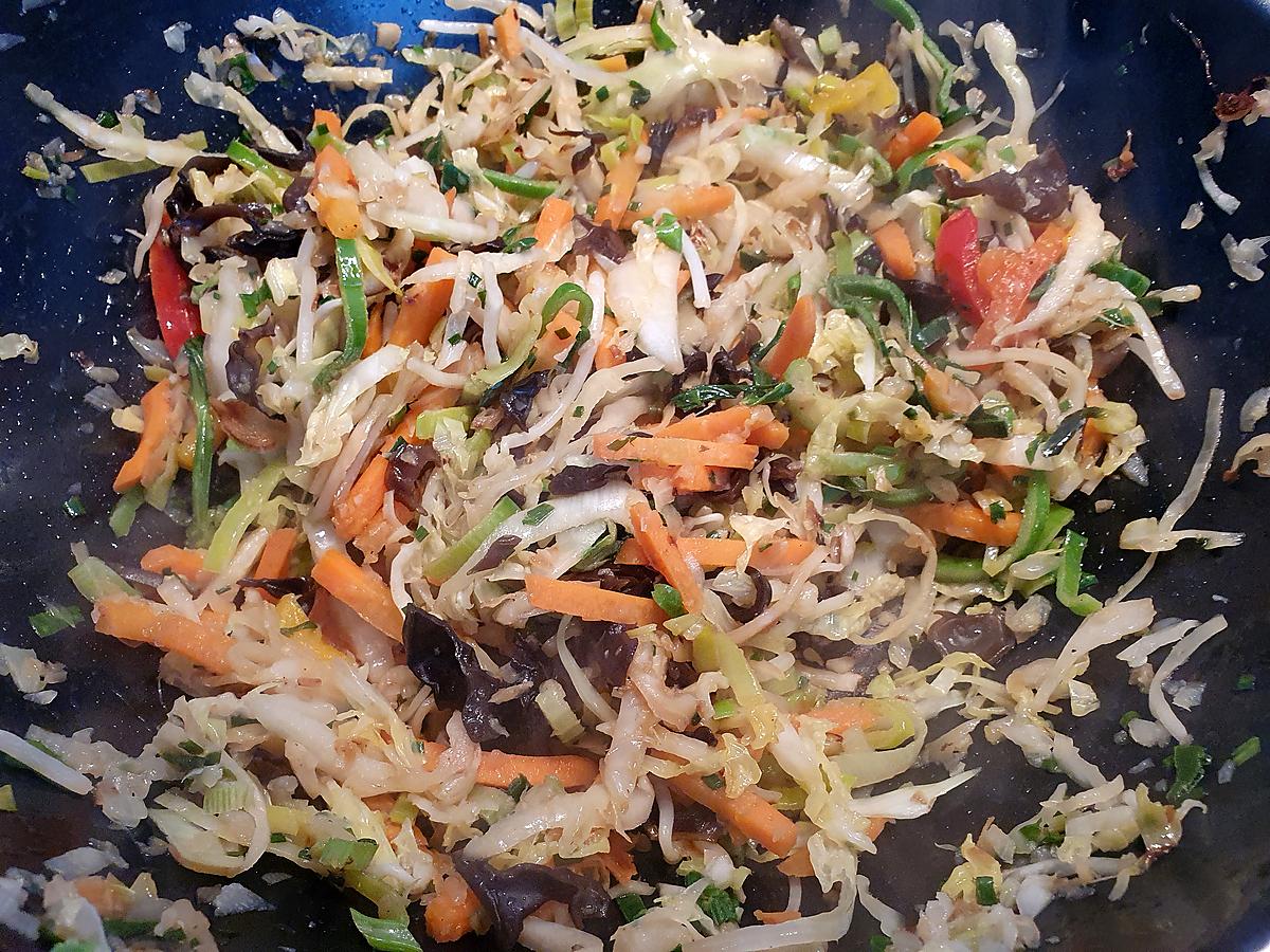 recette Nouilles Chinoises Sautée Crevettes Légumes Chinois