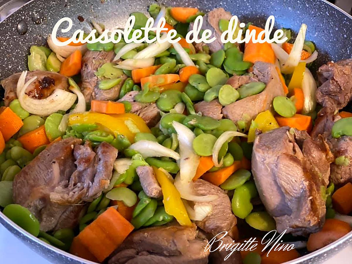 recette CASSOLETTE DE DINDE