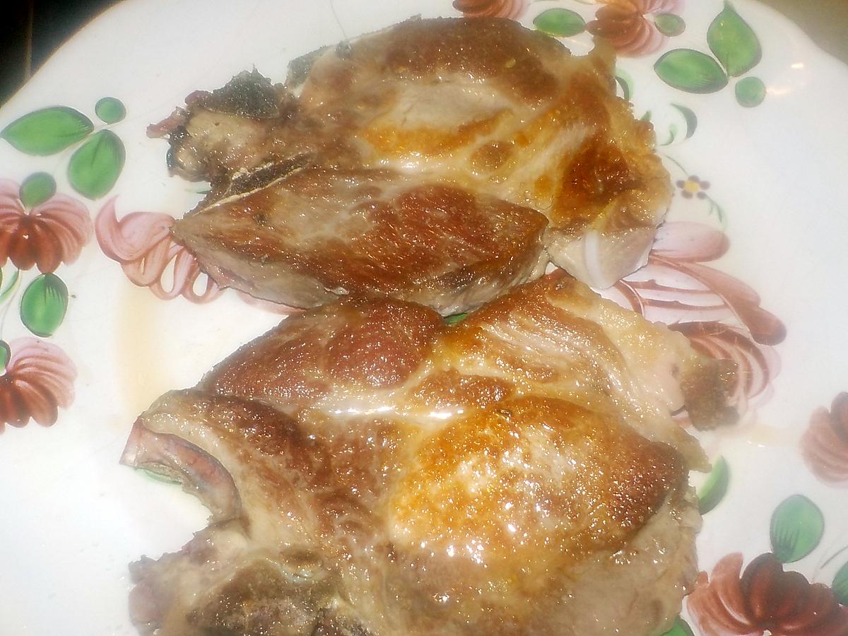 recette Cotes de porc aux palourdes