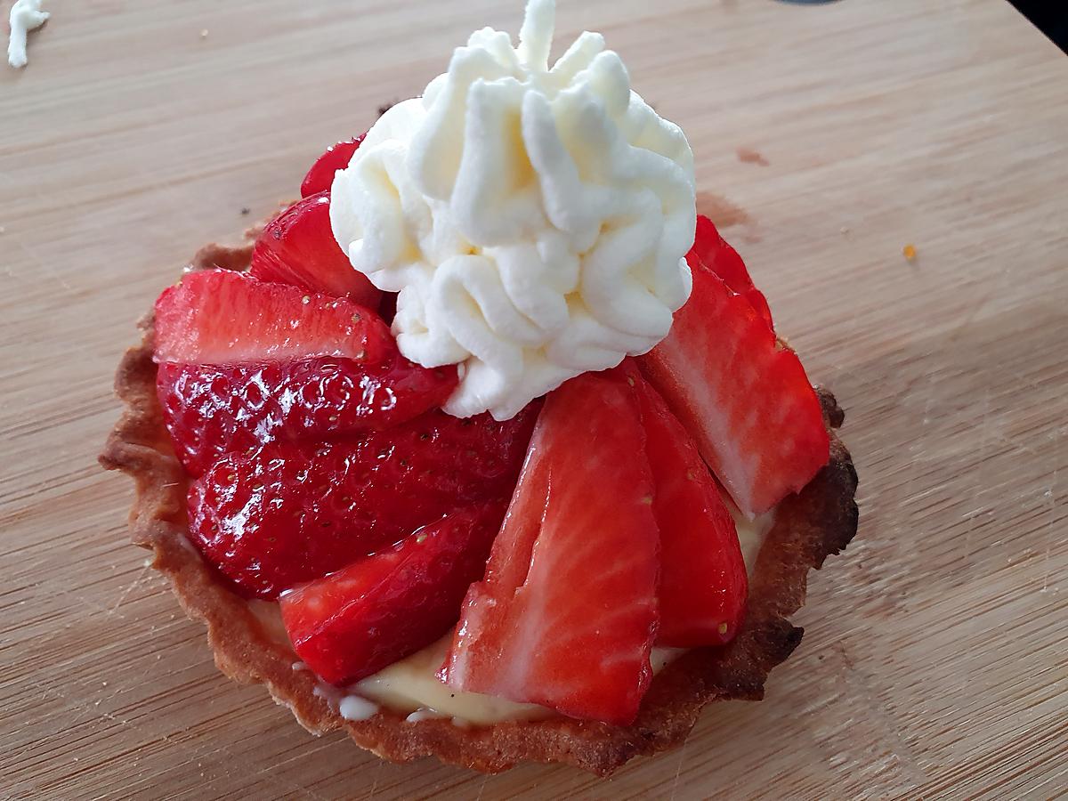 recette Tartelettes aux fraises et crème pâtissière