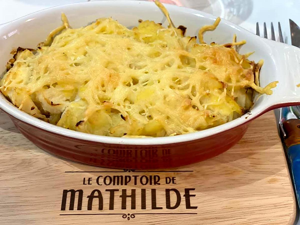 recette HACHIS PARMENTIER DE CHOU-FLEUR au POULET