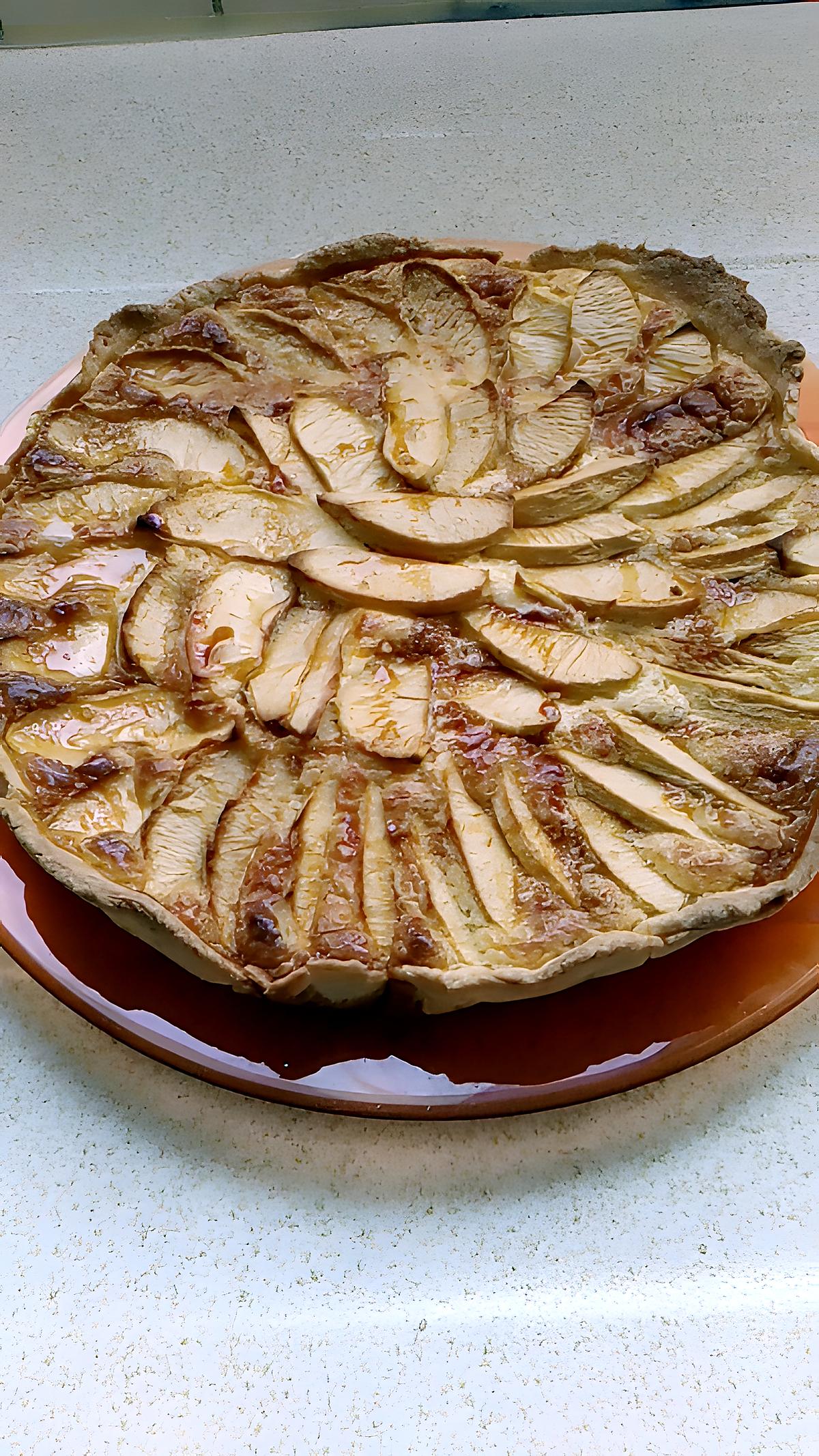 recette tarte aux pommes crème mascarpone noix de coco