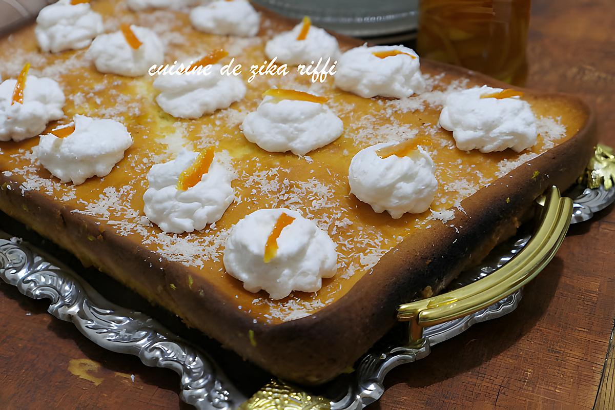 recette Basboussa à l'orange et noix de coco facile et inratable