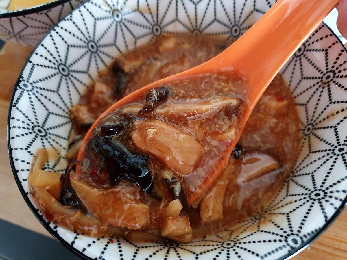 recette Potage pékinois soupe aigre  et pimentée.