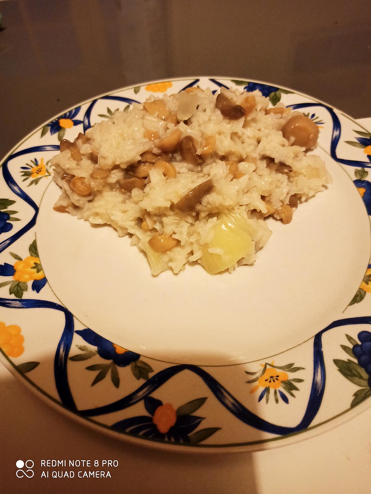 recette Risotto aux champignons