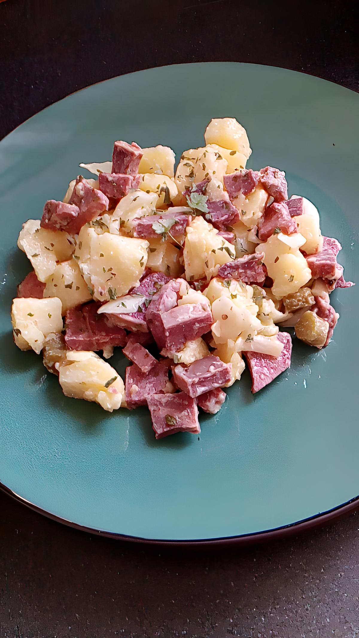 recette salade de pommes de terre a la langue de porc en gelée