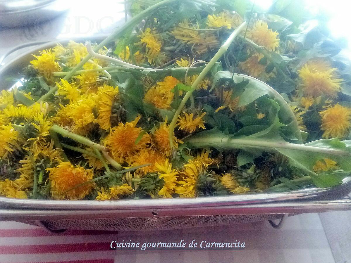 recette Gelée ou cramaillotte de fleurs de pissenlits au citron et mandarine