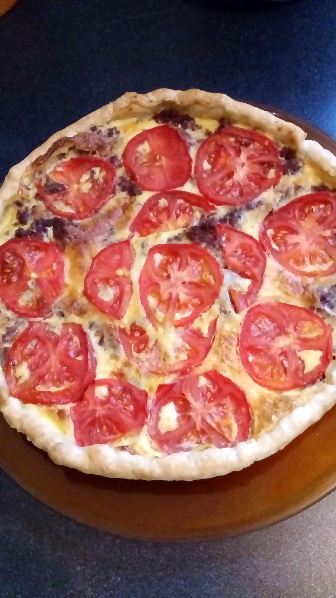 recette quiche corned beef tomates