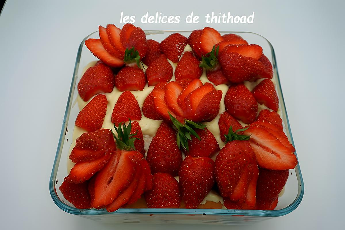recette tiramisu aux fraises