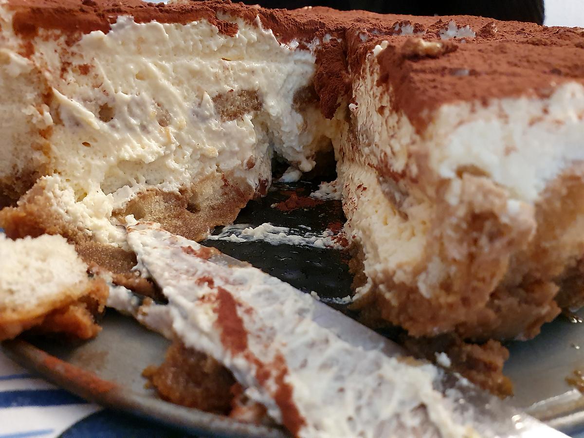 recette Gâteau Tiramisu avec des boudoirs