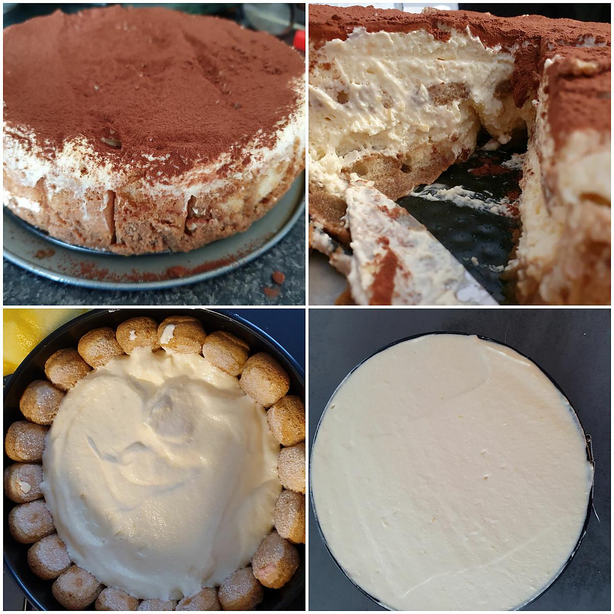 recette Gâteau Tiramisu avec des boudoirs