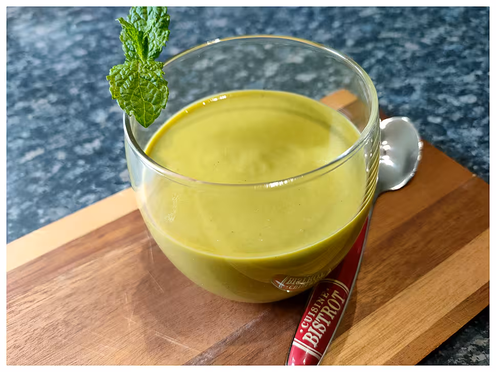 recette Velouté petits pois menthe