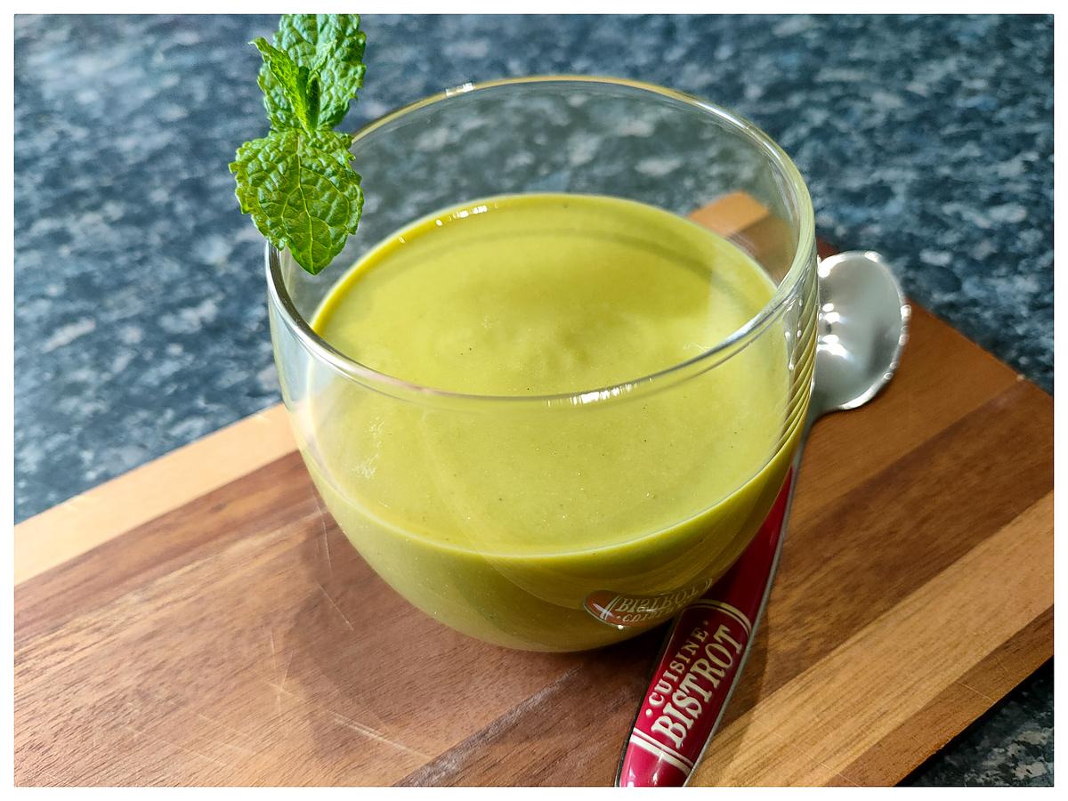 recette Velouté petits pois menthe