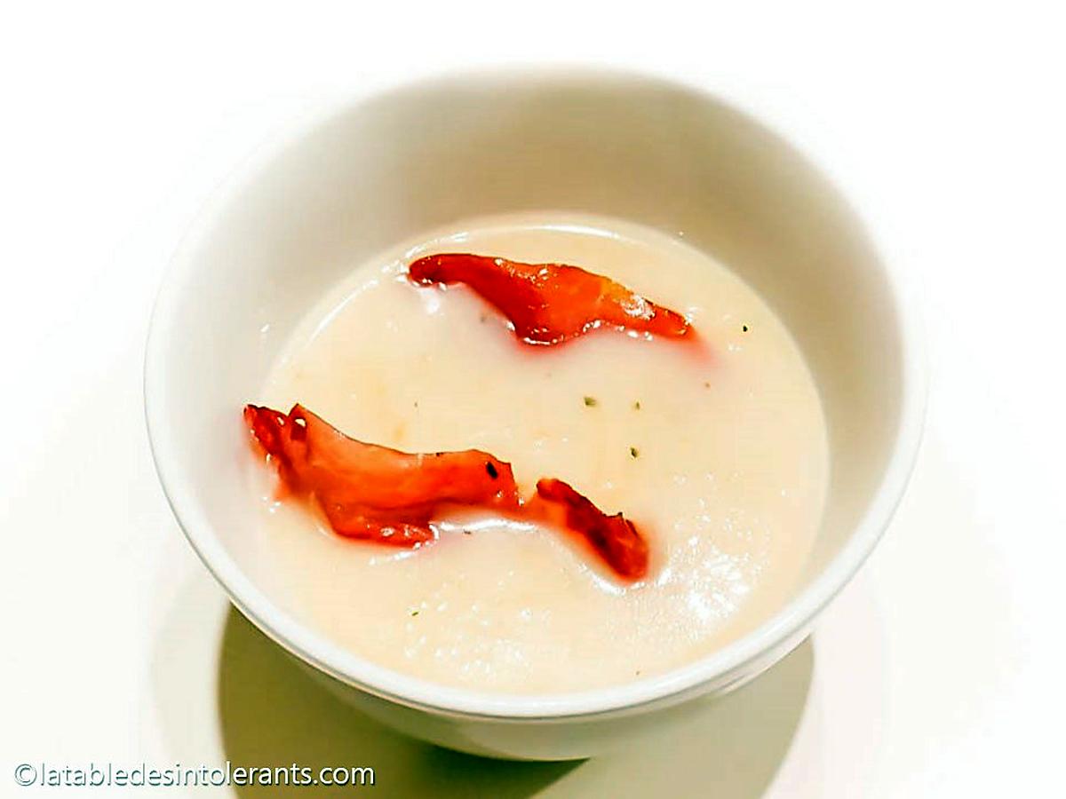 recette VELOUTÉ D’ENDIVES AU JAMBON DE PARME sans gluten, sans lait ou sans lactose