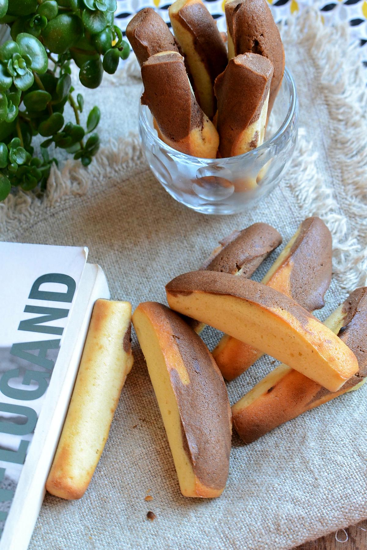 recette Madeleines longues au cacao