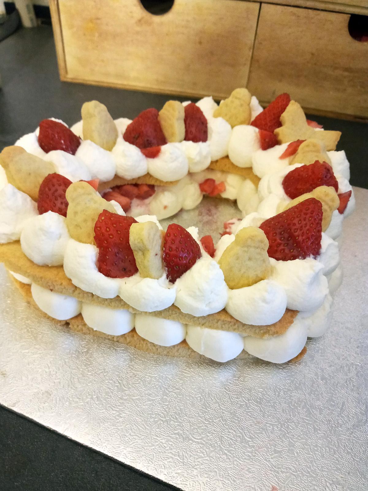 recette Symbol Cake cœur aux fraises