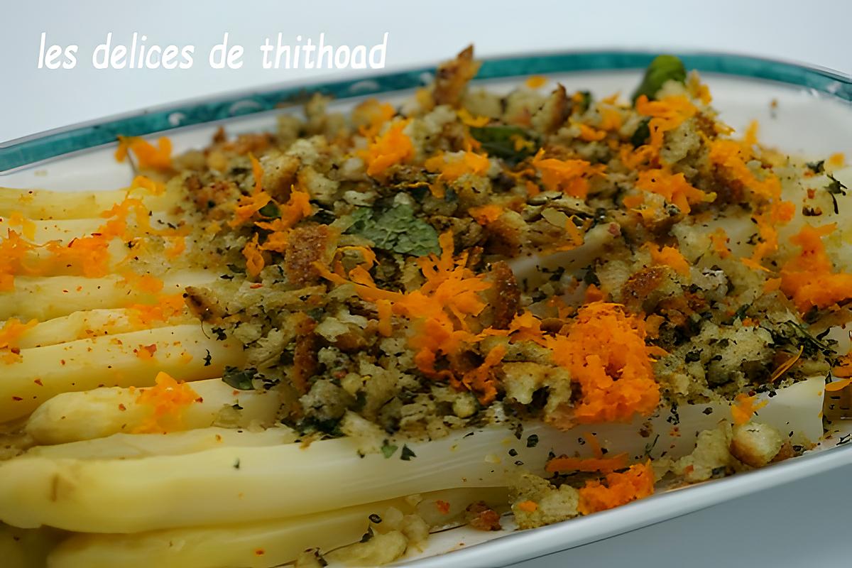 recette asperges à l'orange et à la menthe