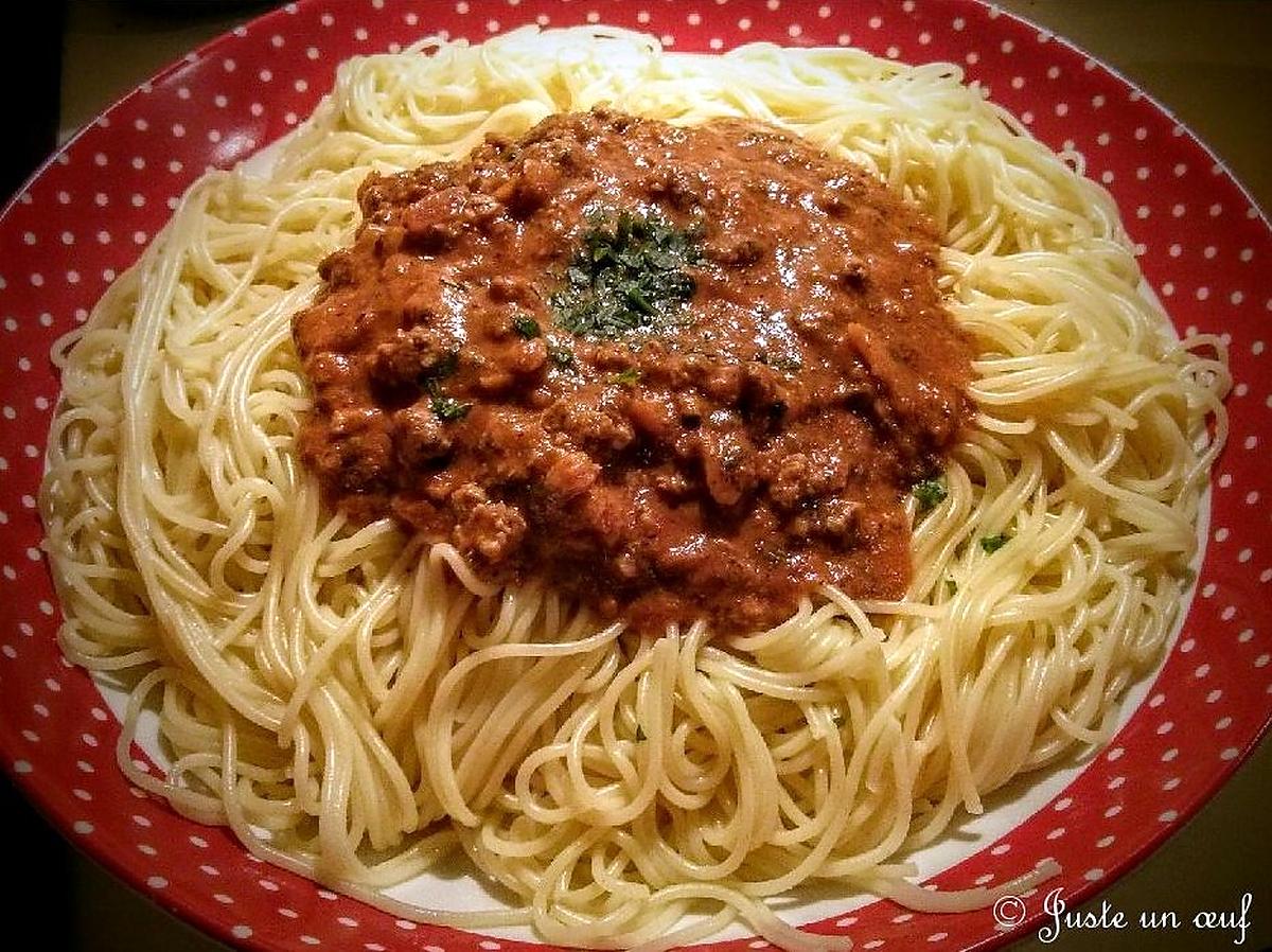 recette Spaghettis bolognaises