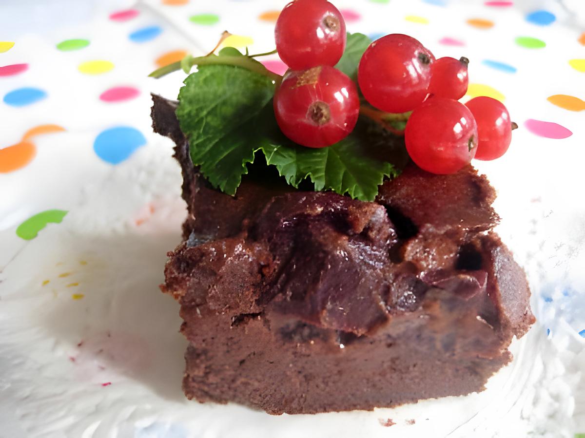 recette Fondant au chocolat et aux cerises