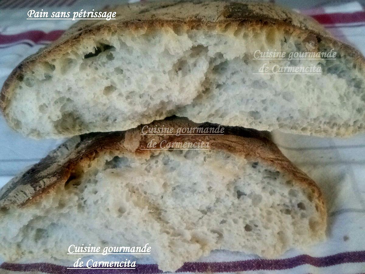 recette Pain sans pétrissage