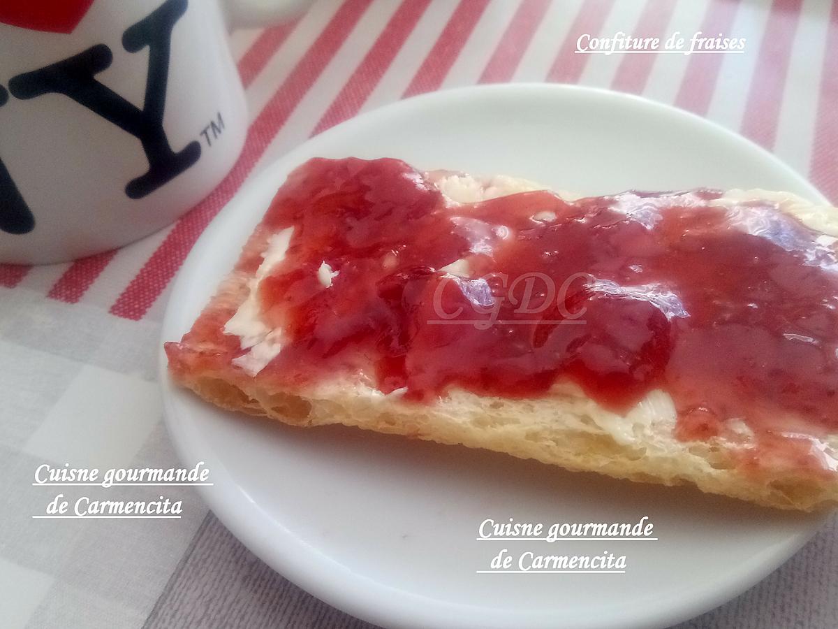 recette Confiture de fraises préparation en trois étapes