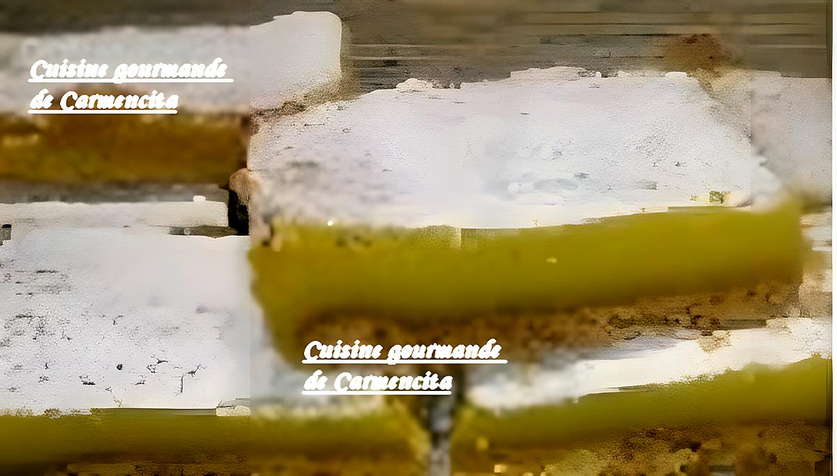 recette Carrés sablés au citron