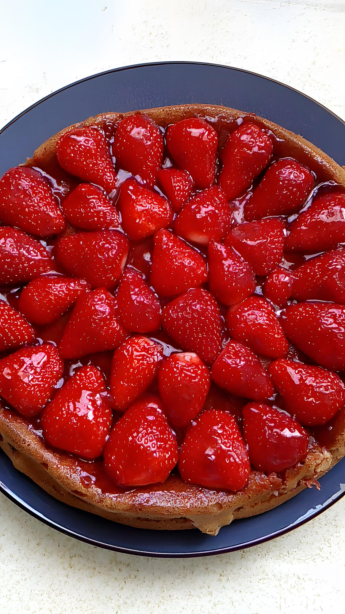 recette gateau vanille fraises