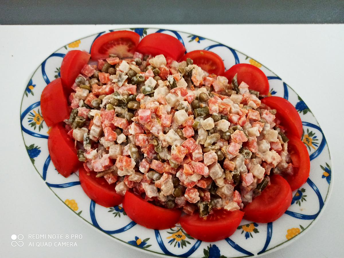 recette Macédoine tomates mayonnaise