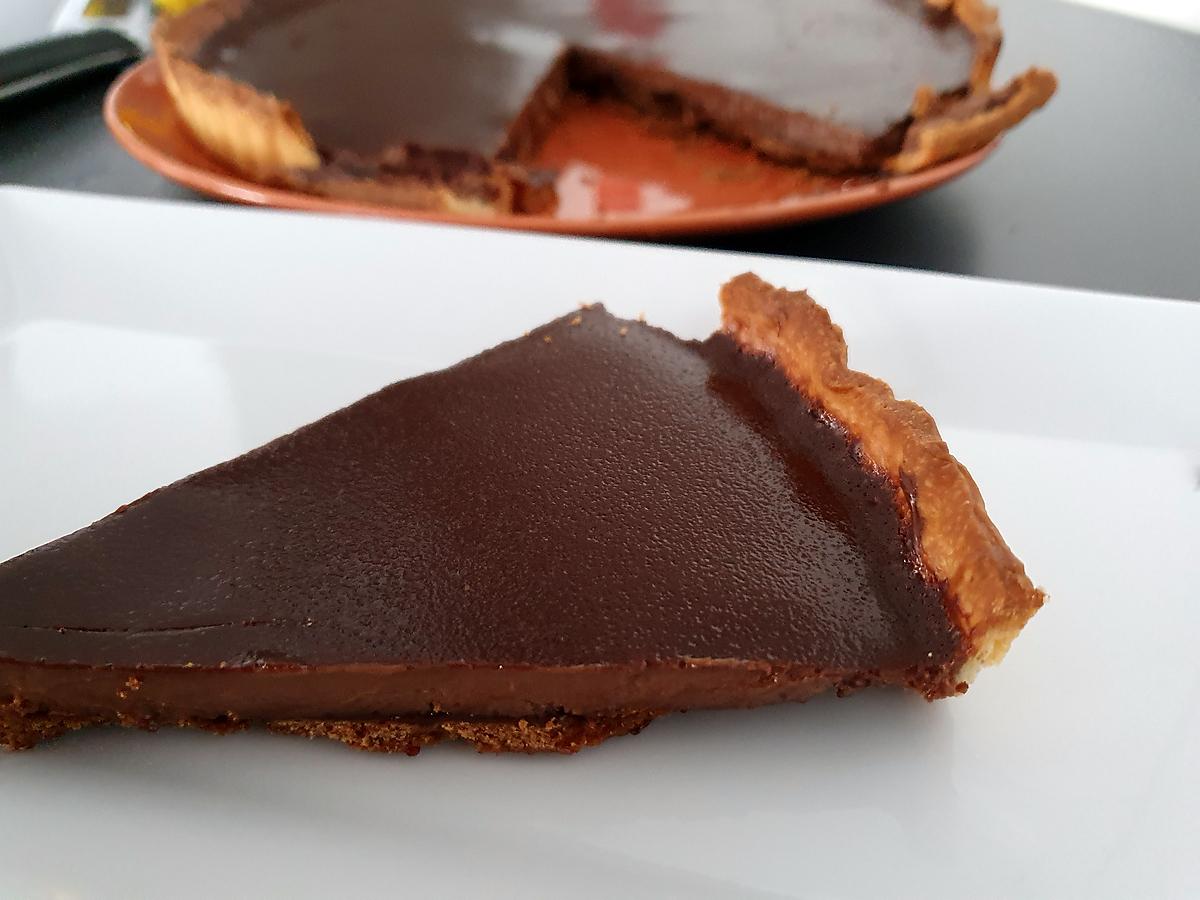 recette Tarte au chocolat noir