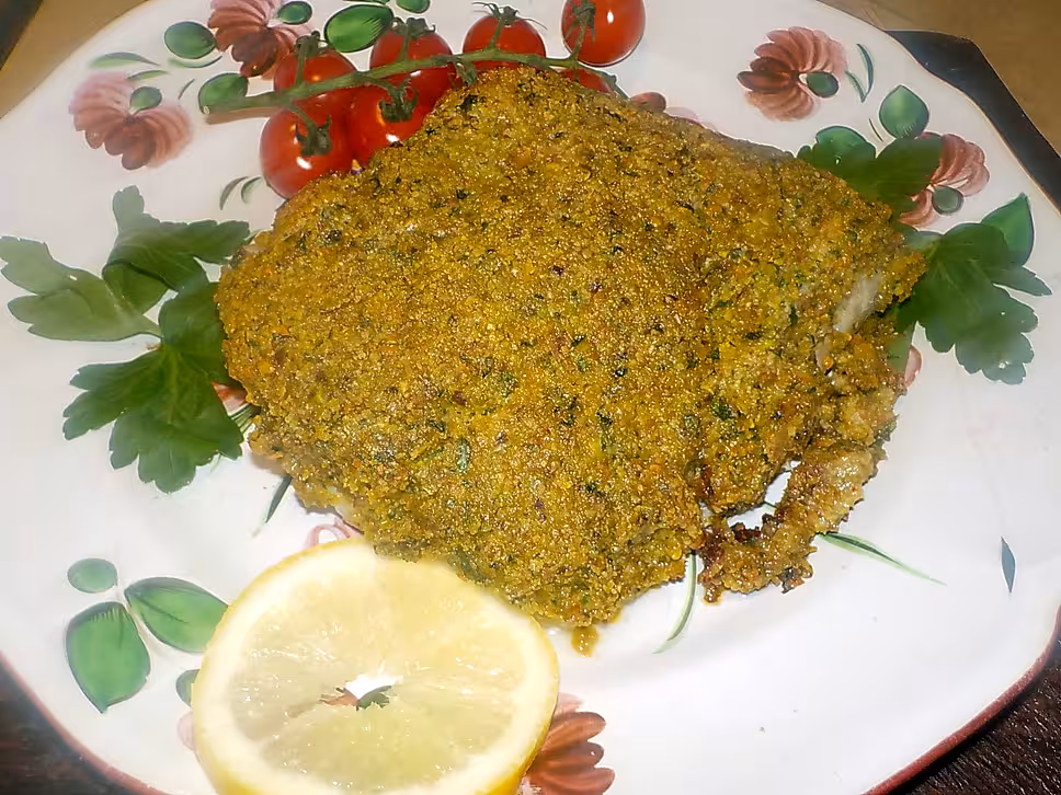 recette Dos de cabillaud croute de pistache