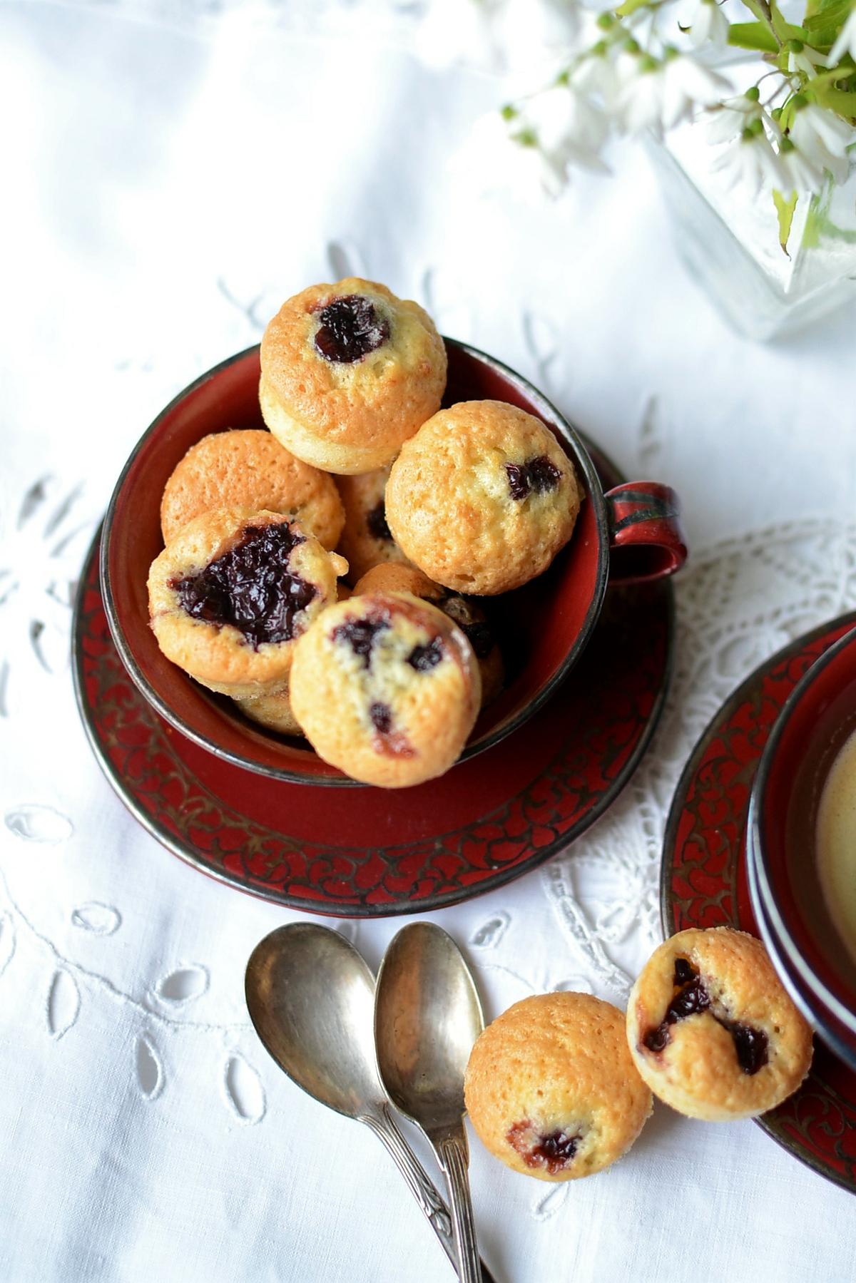 recette Bouchées aux fruits rouges