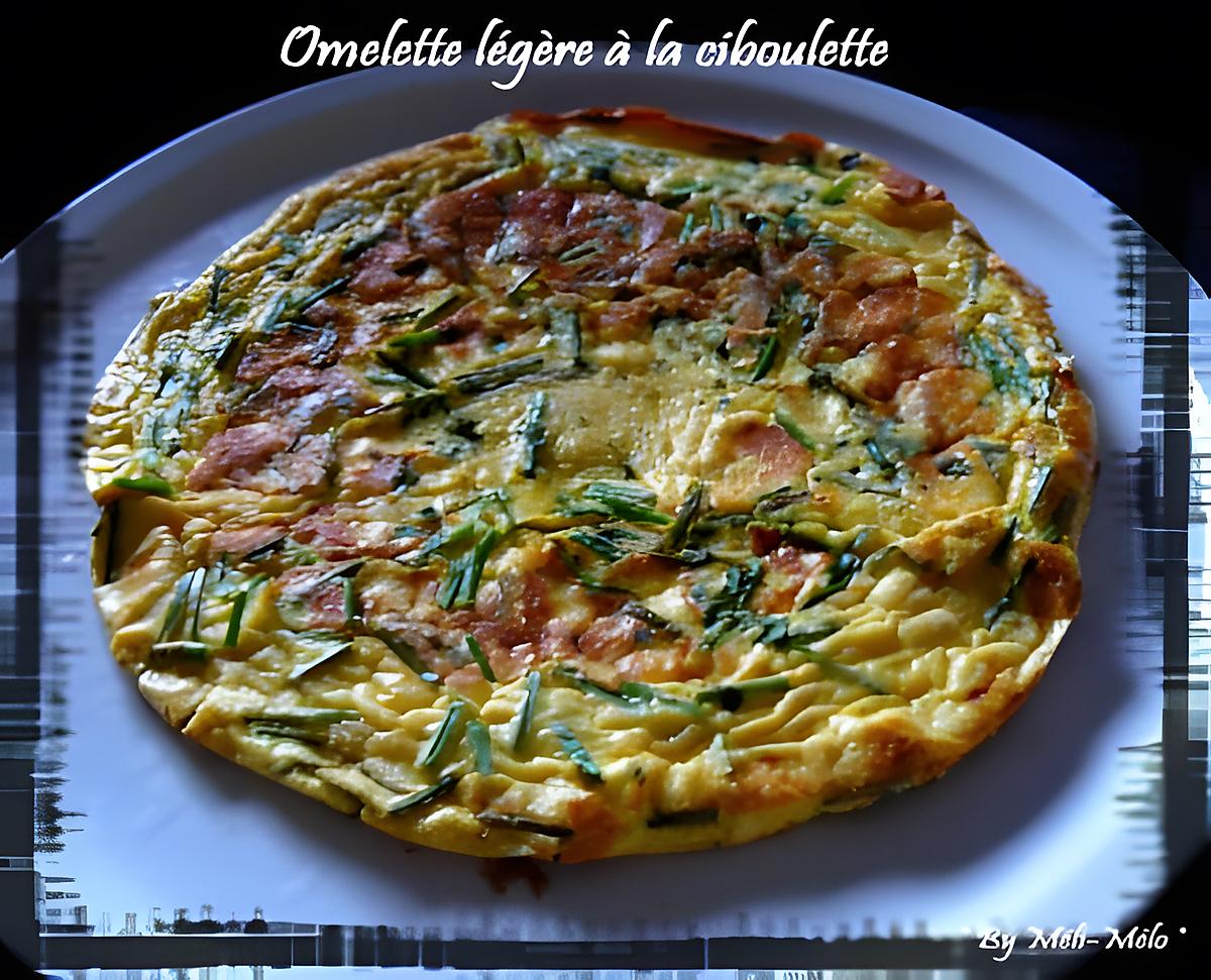 recette Omelette légère à la ciboulette