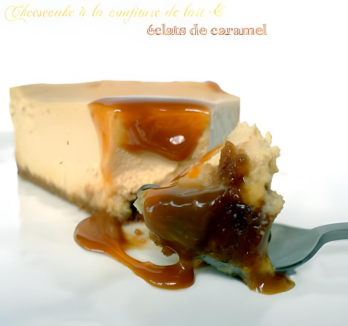 recette Cheesecake à la Confiture de Lait & Eclats de caramel