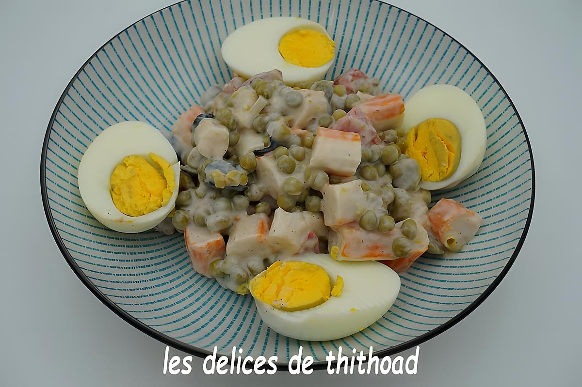 recette salade de petits pois