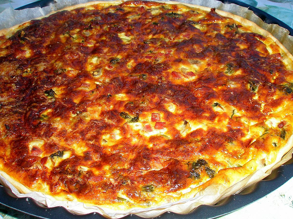 recette Quiche aux fanes de radis