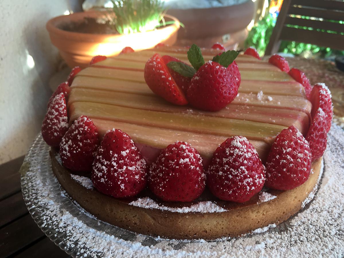 recette Tarte à la rhubarbe