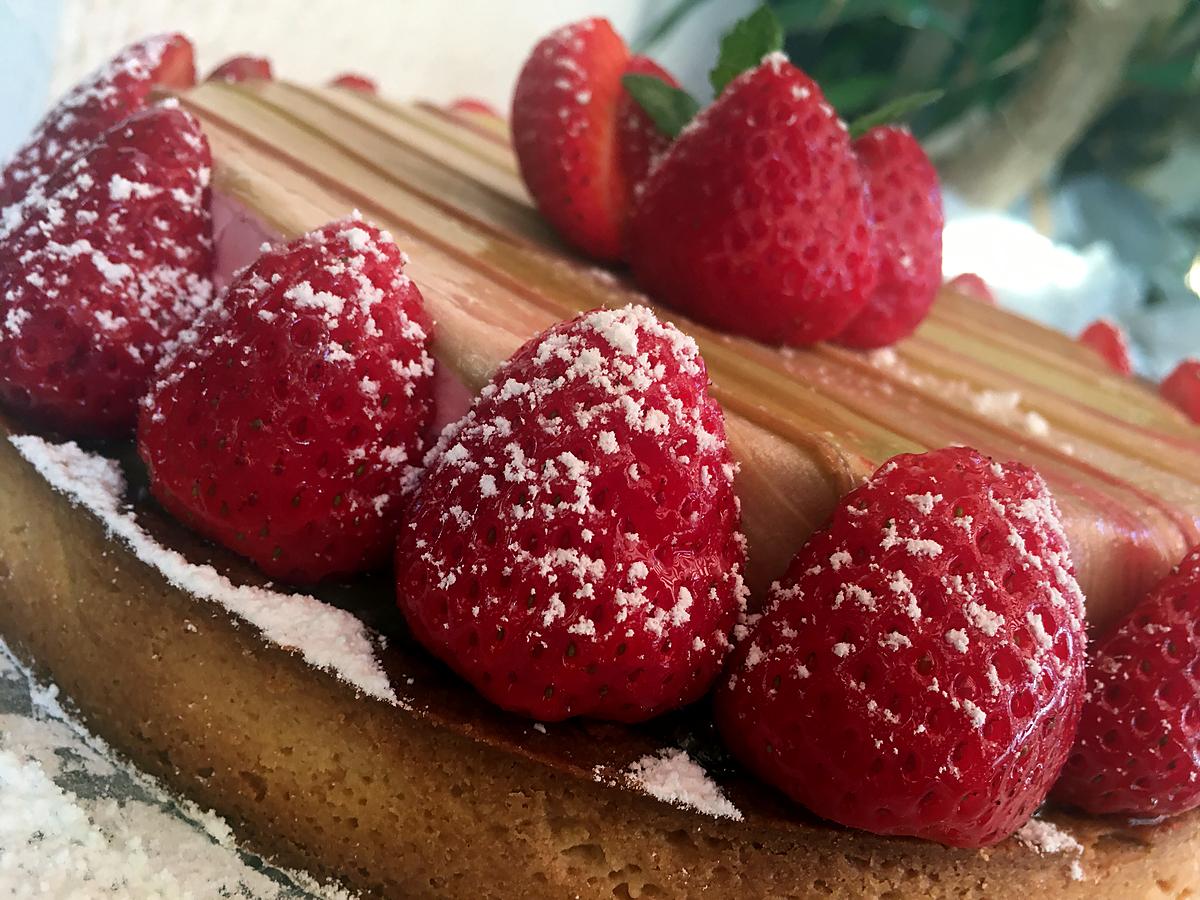 recette Tarte à la rhubarbe