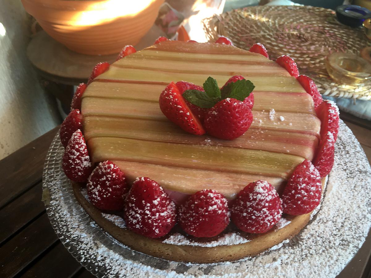 recette Tarte à la rhubarbe