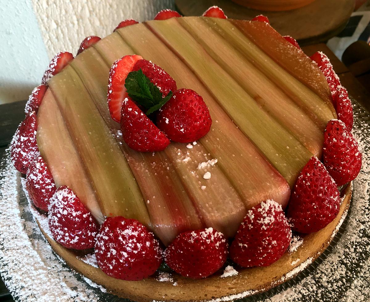 recette Tarte à la rhubarbe